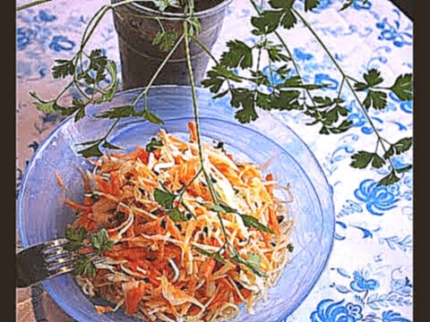 Быстрый ,недорогой,полезный и вкусный салат из квашеной капусты 