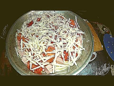 Пицца Рецепт на Сковороде в Домашних Условиях.Pizza recipe. 