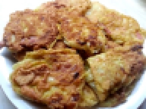 Жаренная капуста с начинкой в кляре / Cabbage envelopes stuffed fried in batter. 