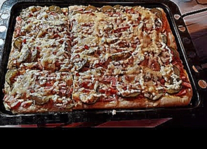 ГОТОВИМ: Большая пицца в духовке 