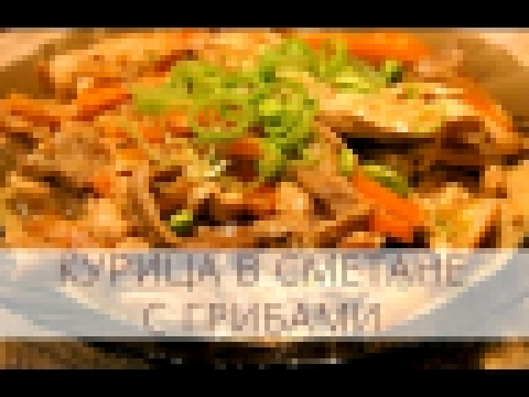 Как приготовить Курицу в сметане с грибами - Рецепты / Курица - Кухня ТВ Мужская еда 