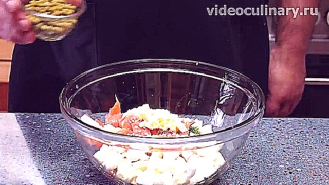 Как приготовить салат из копченой рыбы 