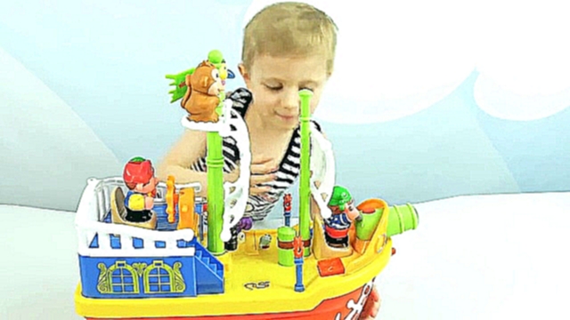 Корабль с пиратами Kiddieland и Даник - Развивающая игрушка для ребёнка - видеоклип на песню