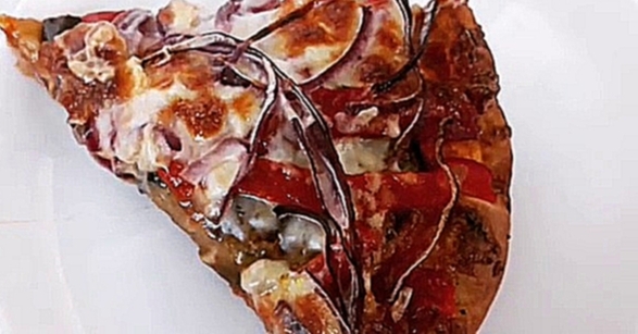 Пицца с перцем и баклажанами к вину «Cru Lermont Саперави 2015» 