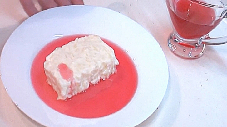 Рисовый крем с клюквенным соусом видео рецепт 