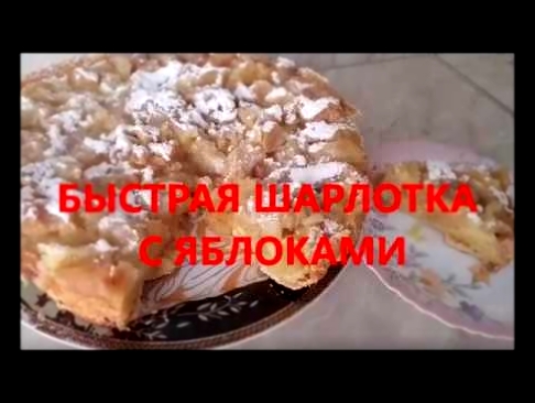 Быстрая шарлотка с яблоками 