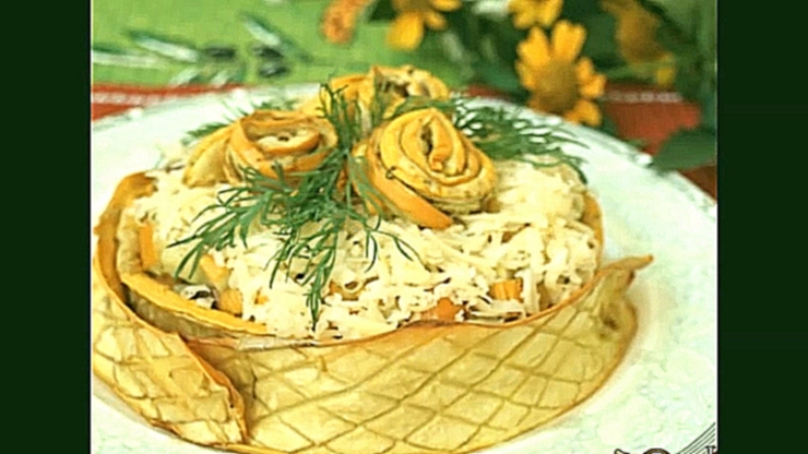 Летний салат из кабачков-гриль 