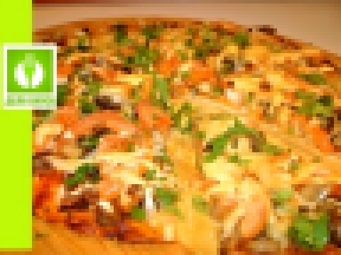 Рецепт Пиццы с курицей и грибами. Вкусная домашняя пицца / Pizza recipe with chicken and mushrooms 