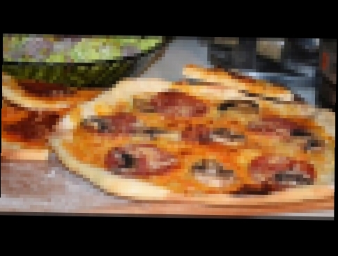 Хрустящая Пицца с Салями. Домашние рецепты. 