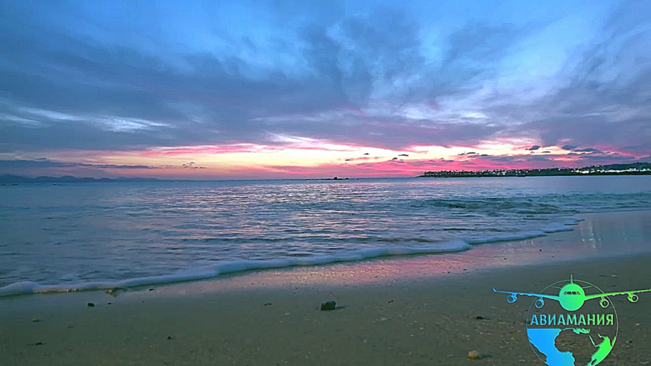 Канары Лансароте видео- закат на Плайя Дорада Playa Dorada  