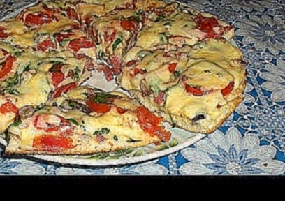 Пицца в духовке тесто на кефире 