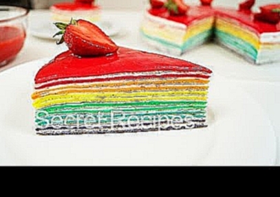 Радужный торт из блинчиков. Восхитительный блинный торт | Rainbow cake 