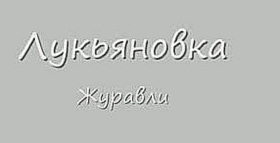  "ЛУКЬЯНОВКА" 13 Журавли (ШАНСОН) - видеоклип на песню