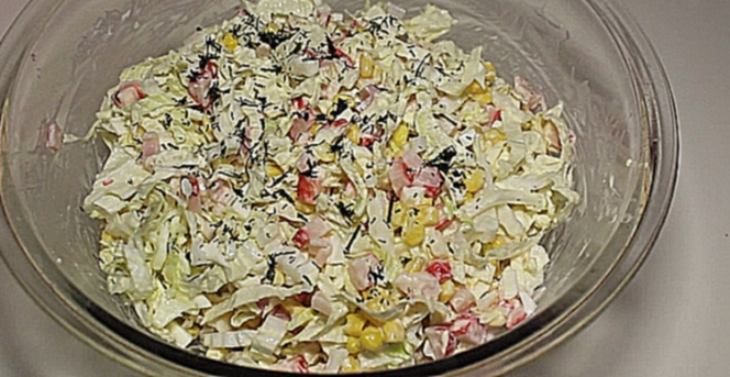 Салат с крабовыми палочками / Salad with crab sticks 