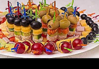 5 видов #Канапе на праздничный стол. Мини бутерброды на шпажках | ГОТОВИМ ДОМА с Оксаной Пашко 