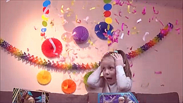 День Рождения Николь распаковка Monster High куклы Игрушки Сюрпризы подарки Birhday Party хлопушка - видеоклип на песню