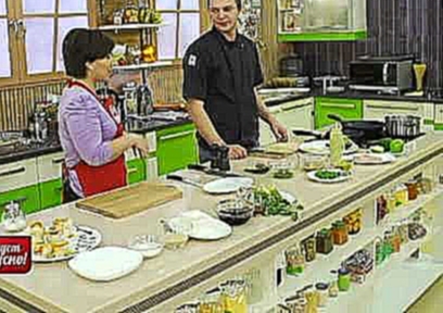 Будет вкусно! 16/01/2014 Салат из камчатского краба,горячая тофу со спаржей 