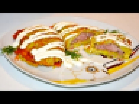 Драники с мясом.Очень вкусно и сытно! 