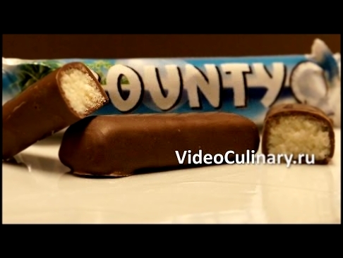 Рецепт - Шоколадный батончик Баунти от http://www.videoculinary.ru/ 