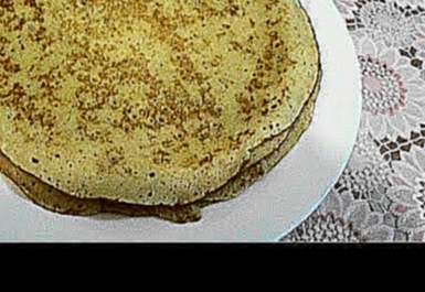 Как приготовить тонкие блинчики с манкой. Thin delicate pancakesa 