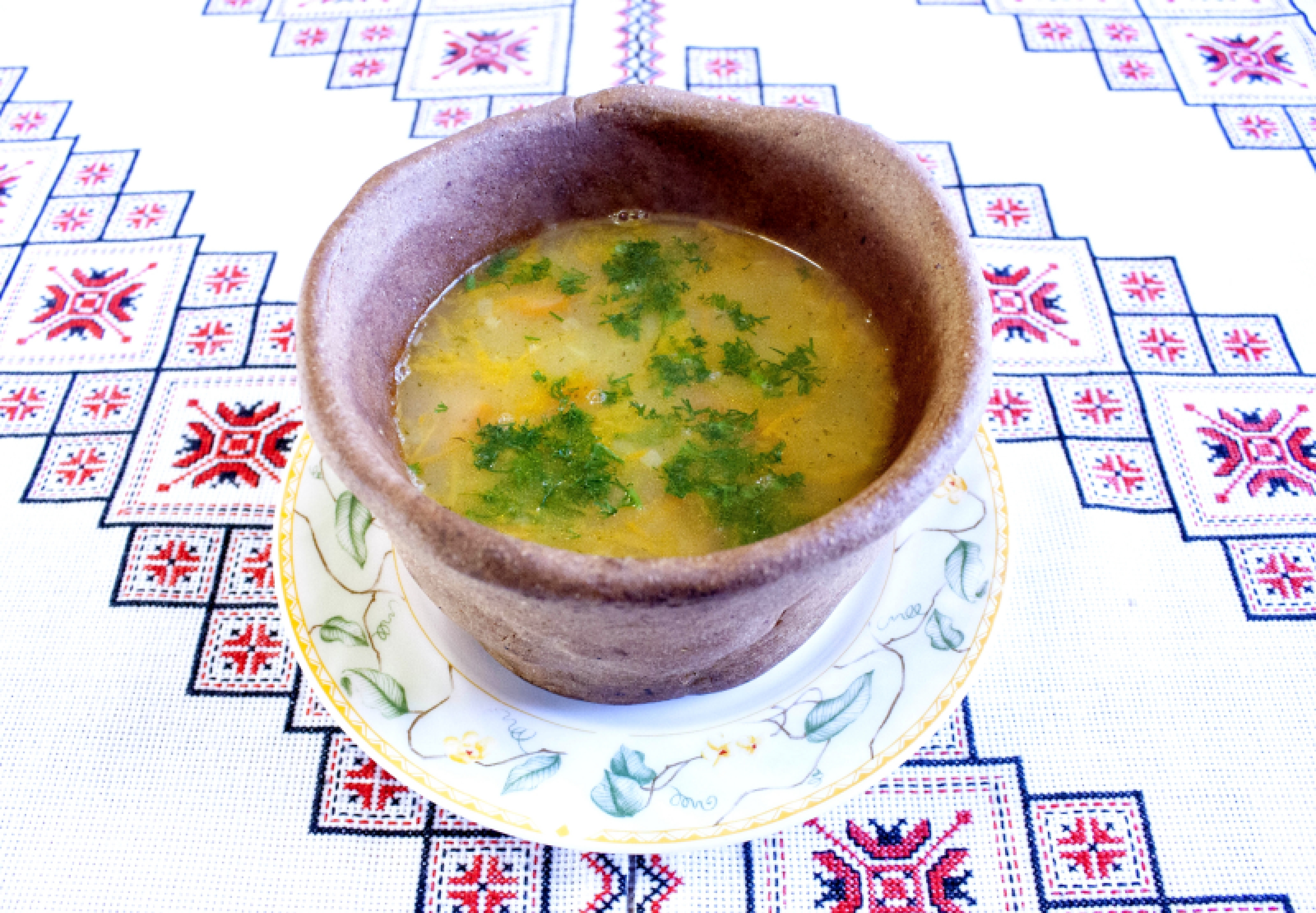 Гороховый суп в хлебных горшочках Как приготовить гороховый суп Суп гороховый рецепт Гороховий суп 