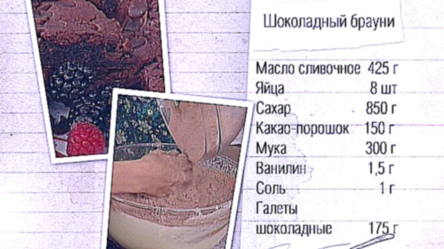 Рецепт шоколадного брауни 