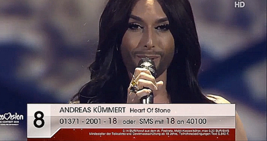 Кончита Вурст  /Conchita Wurst -Rise Like A Phoenix» You Are Unstoppable .Deutschland 05 03 2015 HD - видеоклип на песню