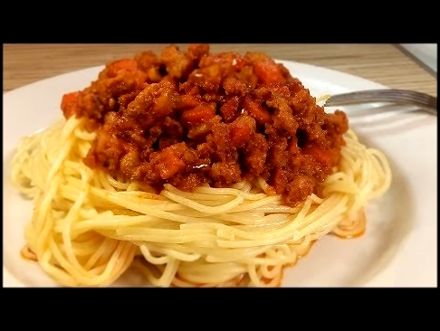Спагетти с фаршем и томатной пастой. РЕЦЕПТ проще некуда 