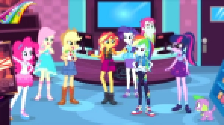 MLP Девочки Эквестрии 'Digital Series"  Тонкая Линия [2х02] - видеоклип на песню