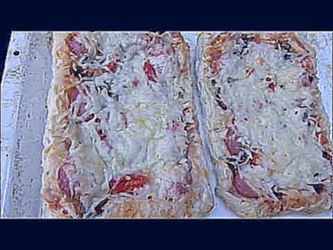 Пицца из слоеного теста за 20 минут //  Рецепты приготовления пиццы 
