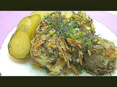 Штрудель с мясом и вкуснейшим соусом 