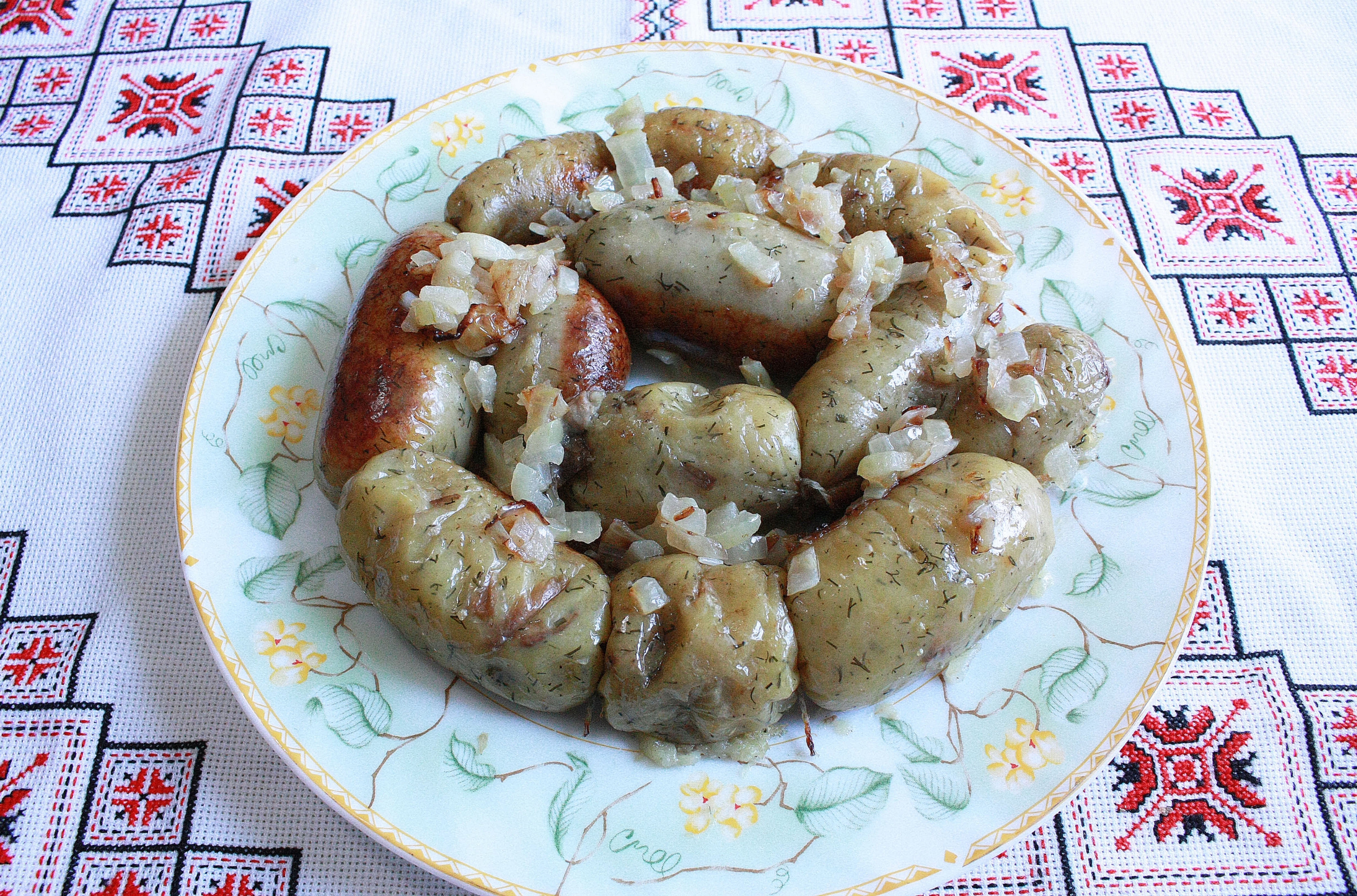 Домашняя колбаса рецепт с картошкой и грибами Как приготовить домашнюю колбасу Домашня ковбаса 