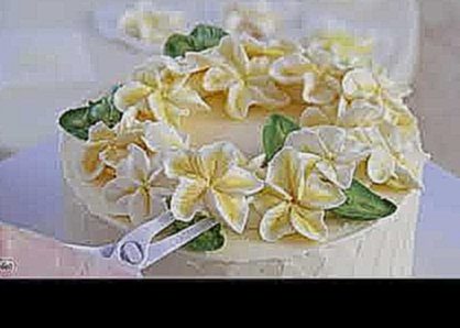 Цветы из крема "Франжипани" 