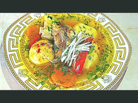 Шурпа из свиных рёбрышек, по-цыгански. Мясной бульон. Gipsy cuisine. 