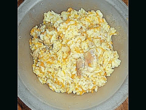 Плов с курицей в микроволновке 