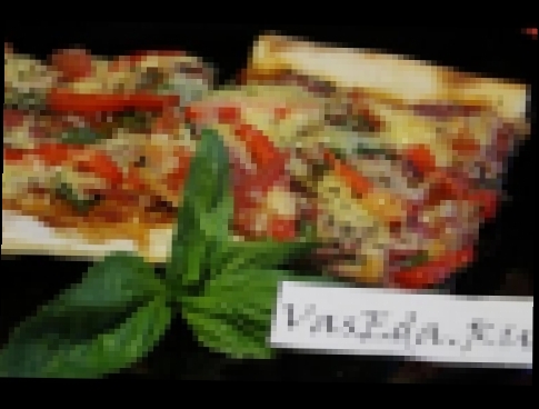 Видео-рецепт – Пицца с салями и зеленым базиликом 