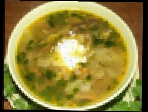 Грибной суп с капустой 