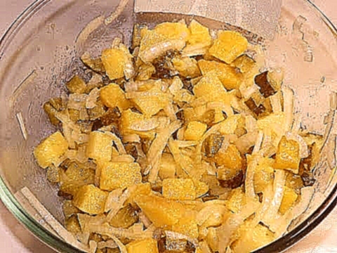Постный картофельный салат всего 3 ингредиента.Постные салаты быстрого приготовления. 