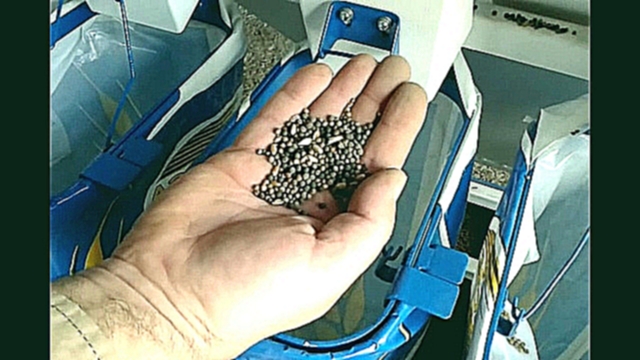 Очистка кориандра от вики на сепараторе САД  Cleaning of koriandr on a separator CAD 