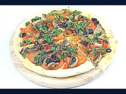 Постная Пицца с грибами 
