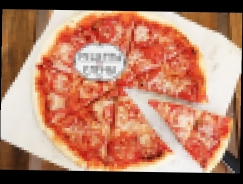 Пицца с салями / Пицца салями дома в духовке / Пицца на тонком тесте в домашних условиях 