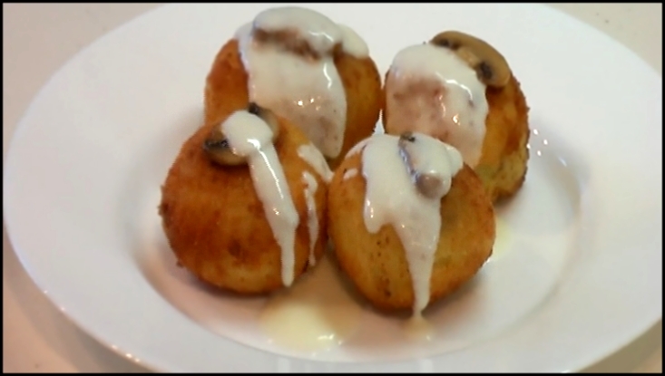 Картофельные крокеты с грибами видео рецепт. Книга о вкусной и здоровой пище  