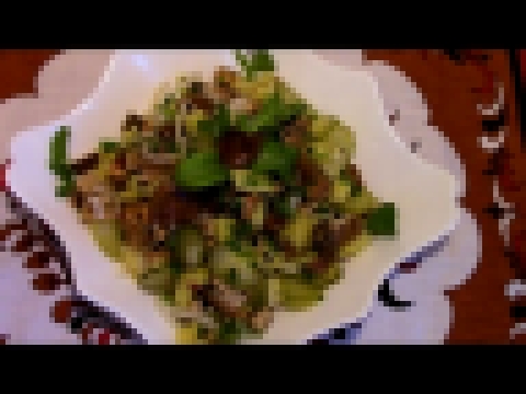 Салат из соленых грибов с картофелем  ./Вкусный салат с грибами . / Простой салат с грибами. 