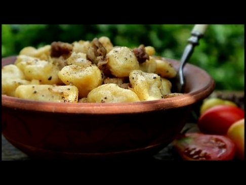 Галушки с салом и луком. Волшебство из теста! | Вкуснейшие Галушки рецепт! 