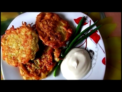 Деруны драники картофельные оладьи рецепт potato pancakes recipe 