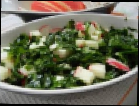 Полезный салат из маринованного мангольда и кейл 