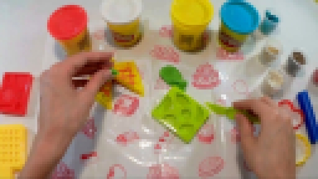 Вафли с фруктами пластилин Плей До Play Doh 