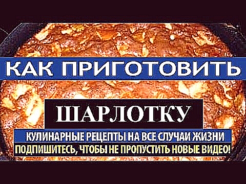 Рецепт шарлотки с яблоками. Шарлотка классическая 