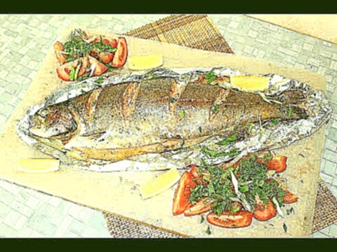 Форель, запеченная в духовке 