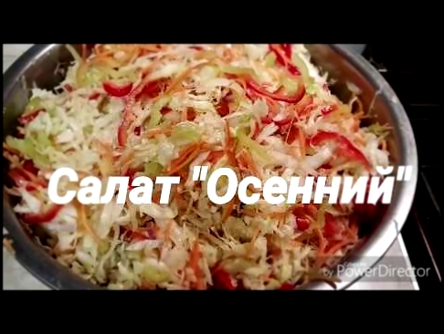 Салат "Осенний" капуста, перец, морковь без стерелизации 